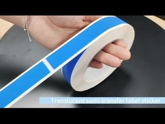 45um 1mil Tamper Proof Seal Security Sticker Silver Matte Semi Transfer With High Residue