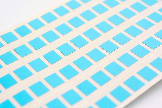 Matte Blue Low Temperature Labels 6mmx5mm 1mil High Temperature Resistant Polyimide Label
