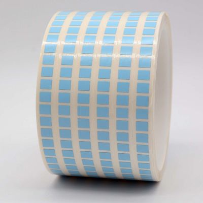 Matte Blue Low Temperature Labels 6mmx5mm 1mil High Temperature Resistant Polyimide Label