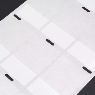 25.4*38.1-12.5mm,2mil White Matte Translucent Water Resistant Vinyl Cable Label