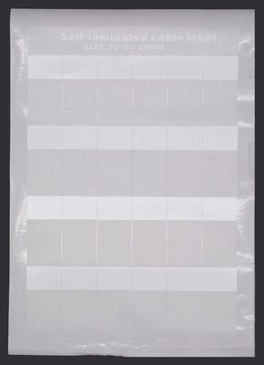 30x60-20mm 2mil A4 White Matte Translucent Water Resistant Vinyl Cable Label