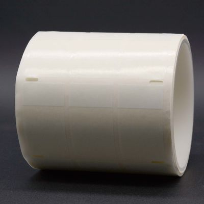 26*46-13.5mm Cable Adhesive Label 1.5mil White Matte Translucent Water Resistant Vinyl Cable Label