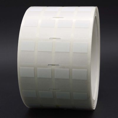12.7x19.5-9.5mm Cable Adhesive Label 2mil White Matte Translucent Water Resistant Vinyl Cable Label
