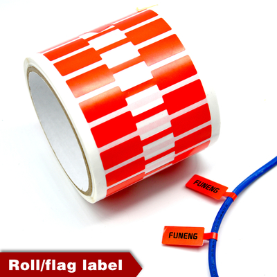 Custom A4 Cable Labels for Network and Industrial Use