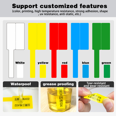 Custom A4 Cable Labels for Network and Industrial Use