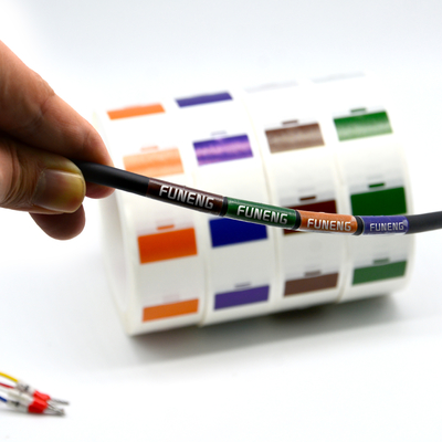 Custom Waterproof Cable Labels Strong Adhesive Industrial Use