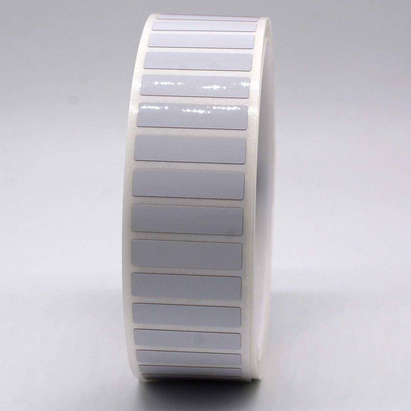 25mmx6mm High Temperature Adhesive Labels 1.5mil White Gloss Polyimide