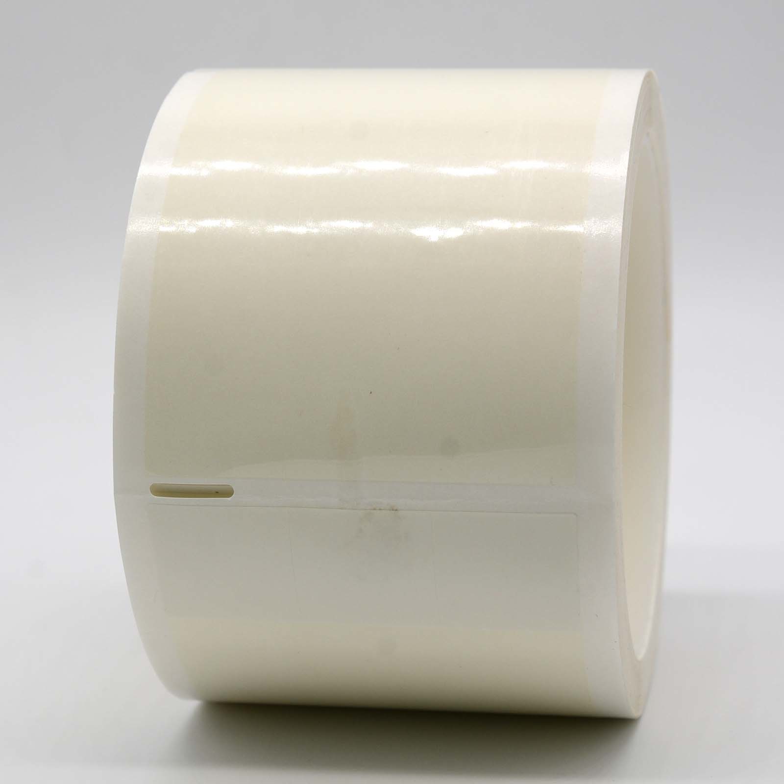 20x100-20mm Cable Adhesive Label 1mil White Matte Translucent Water ...