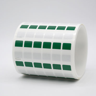 12*23.5-9.5mm 1.5mil Cable lable Green Matte Translucent Water Resistant Vinyl Cable Label