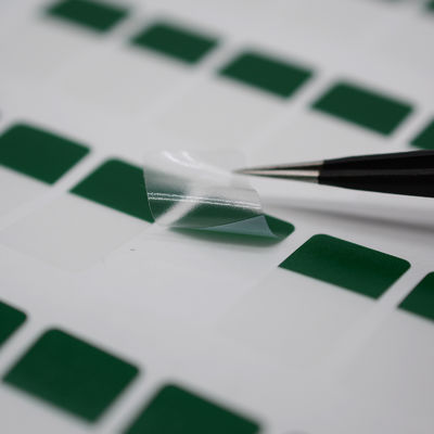 12*23.5-9.5mm 1.5mil Cable lable Green Matte Translucent Water Resistant Vinyl Cable Label