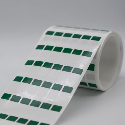 12*23.5-9.5mm 1.5mil Cable lable Green Matte Translucent Water Resistant Vinyl Cable Label