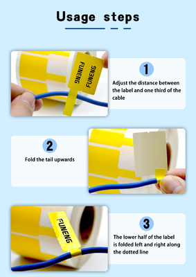 Custom A4 Cable Labels Waterproof Printable Stickers